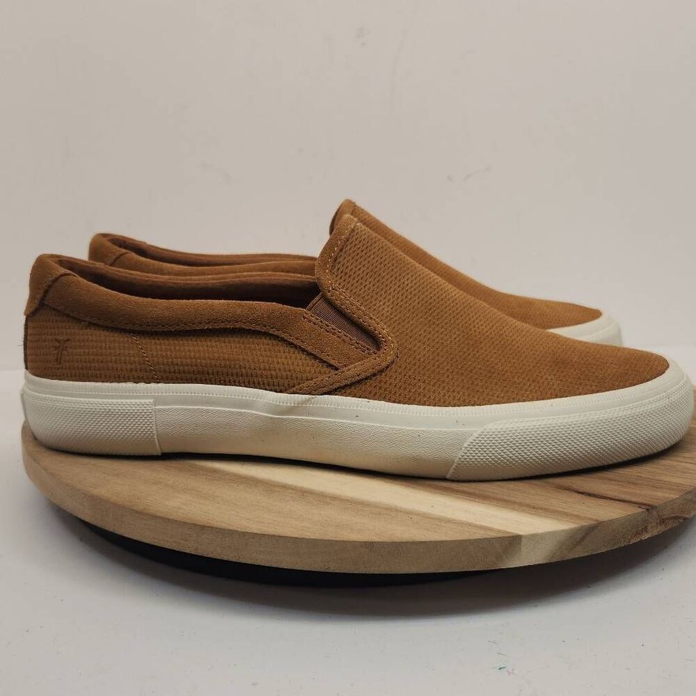 Frye Men's Ludlow Slip-On Sneaker Size 10 Wheat Brown 3480817